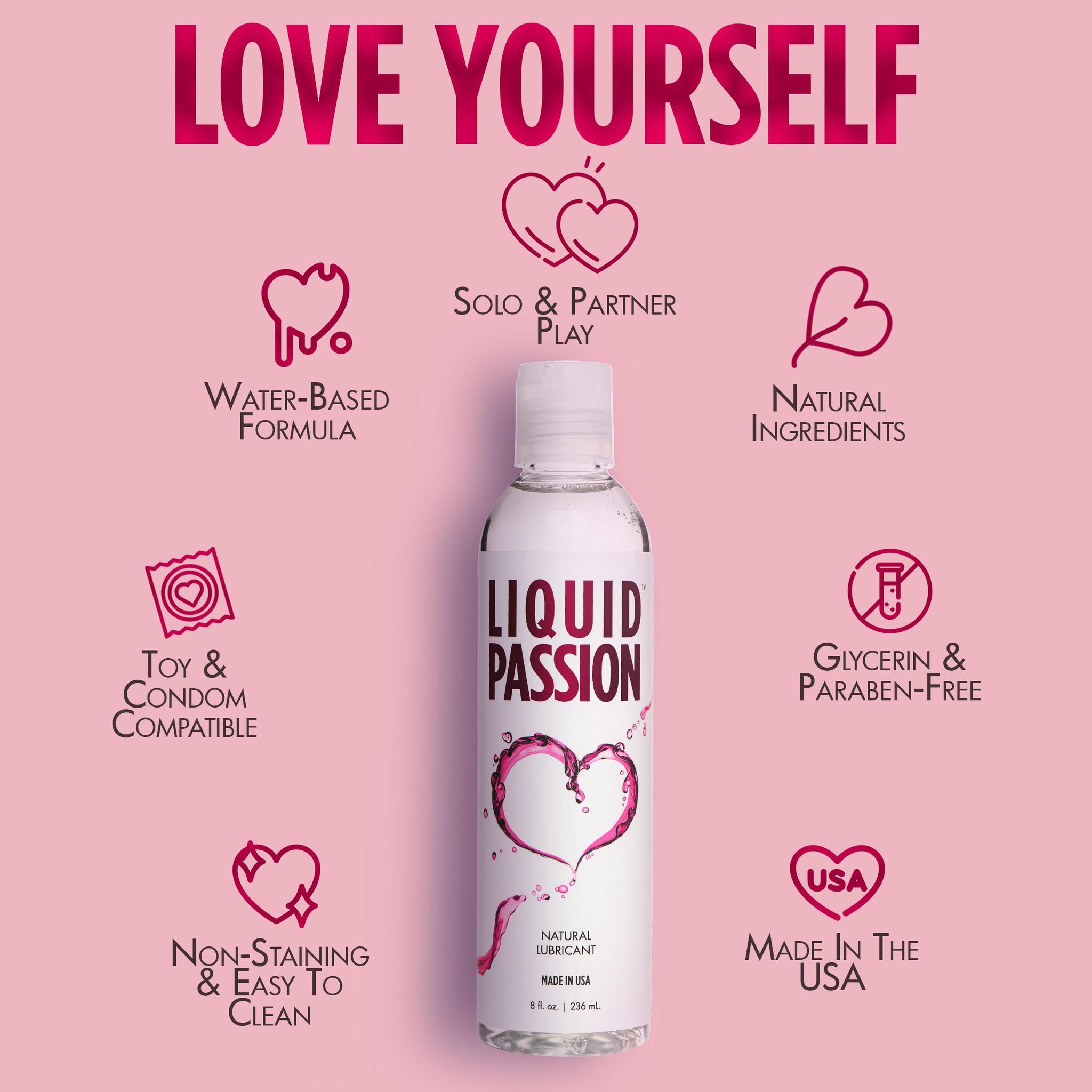 Liquid Passion Natural Lubricant - 8oz