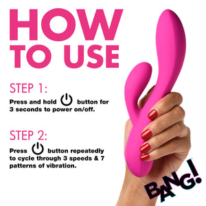 10x Flexible Silicone Rabbit Vibrator -