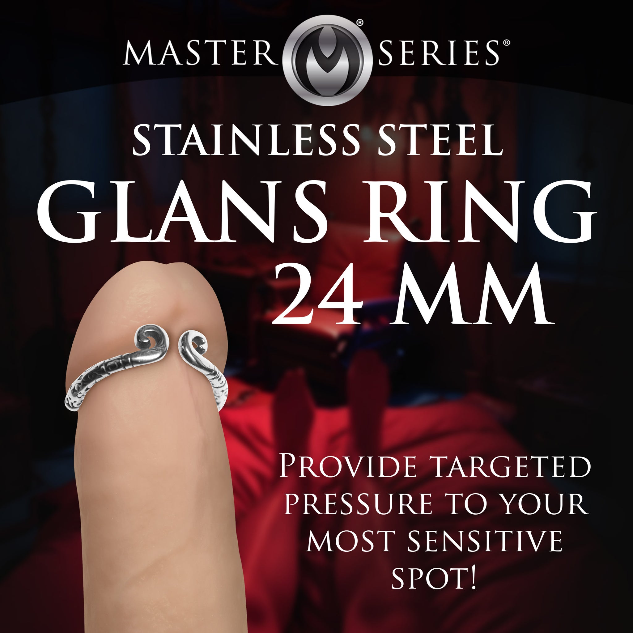 Kingpin Stainless Steel Glans Ring - 24mm