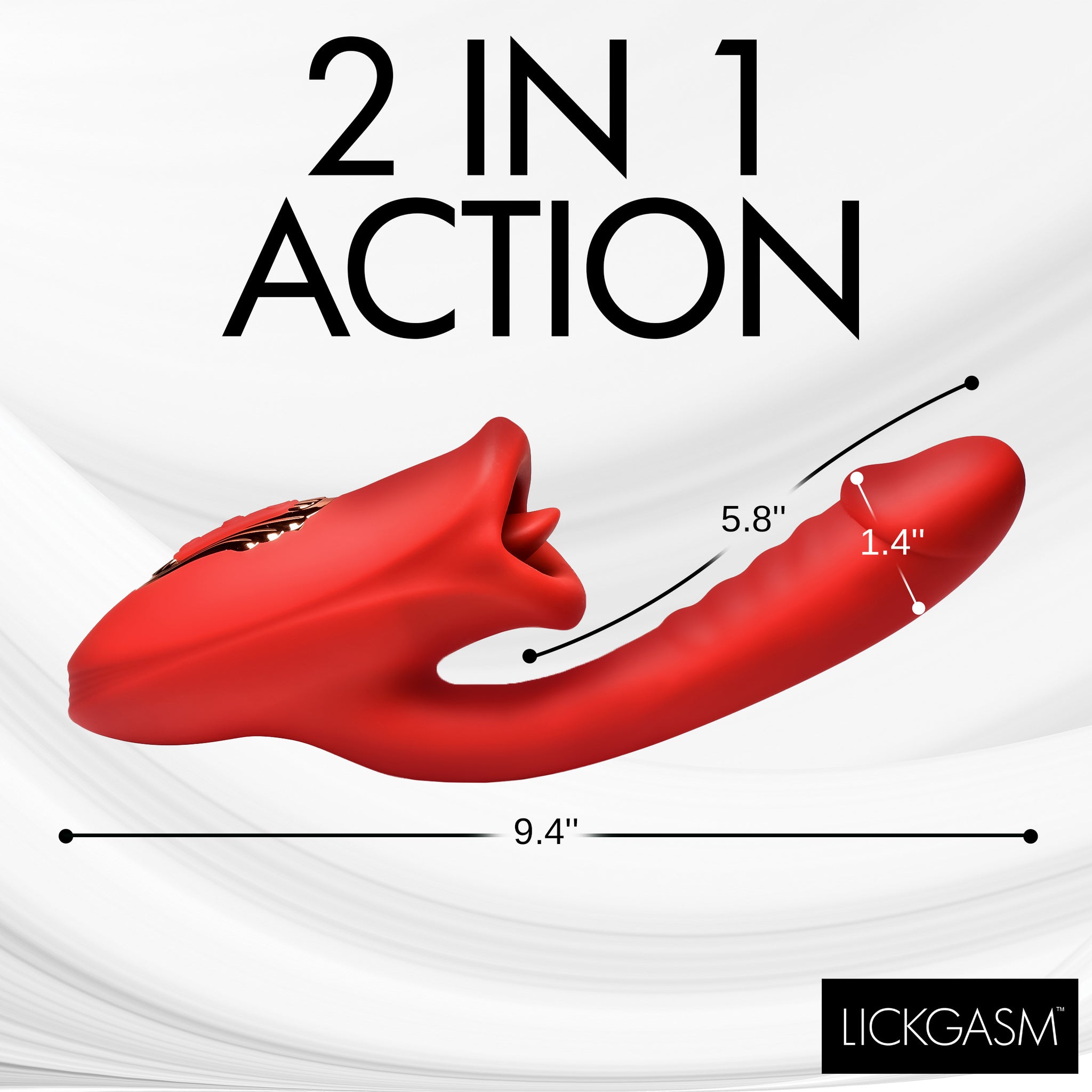 Deep Kiss Silicone Licking Rabbit Vibrator