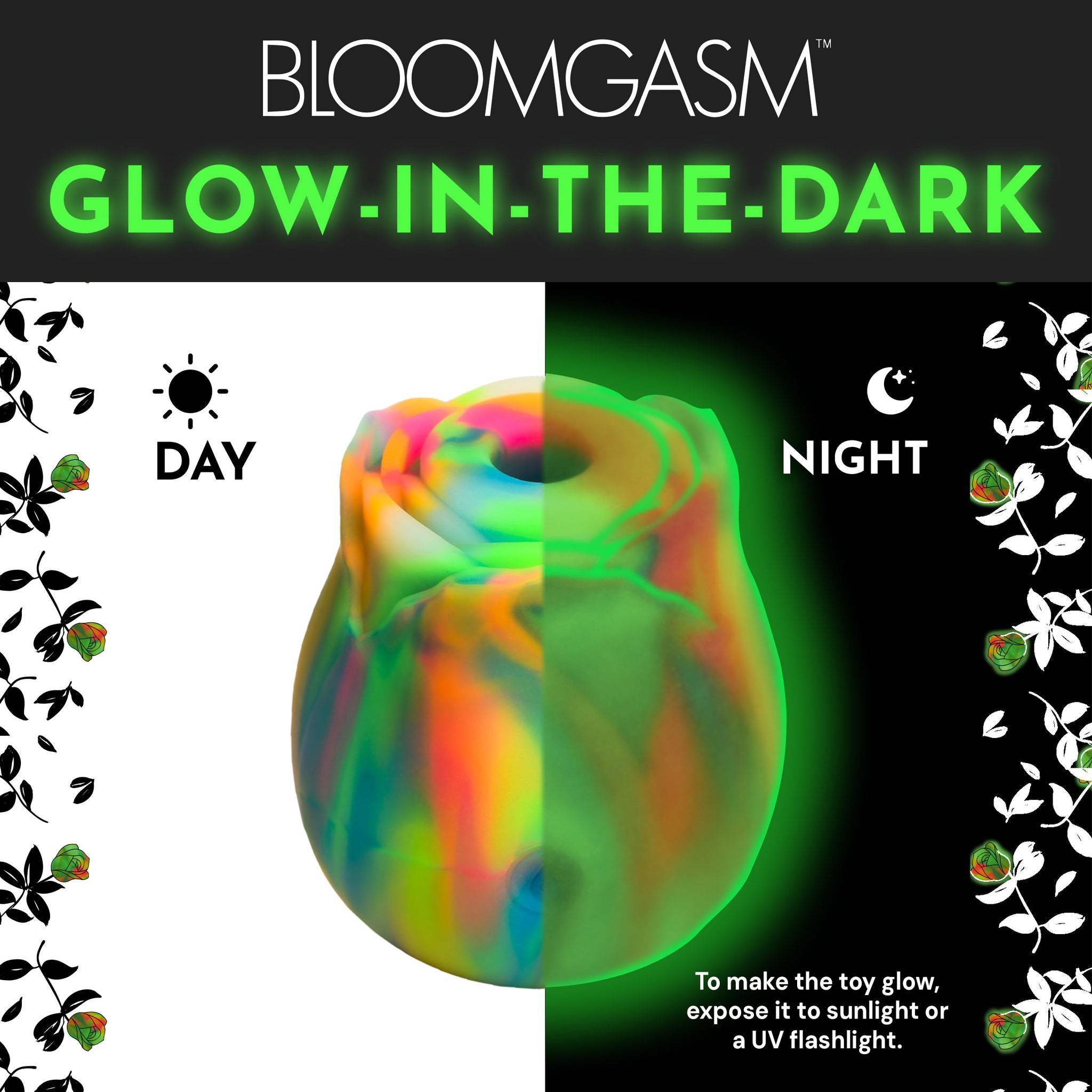 Glow Rose Glow-in-the-dark Clitoral Stimulator