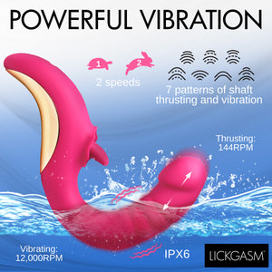 Tease And Please Thrusting And Licking Vibrator