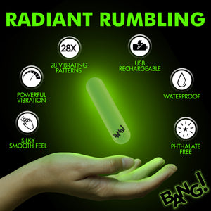 Glow-in-the-dark Silicone Bullet