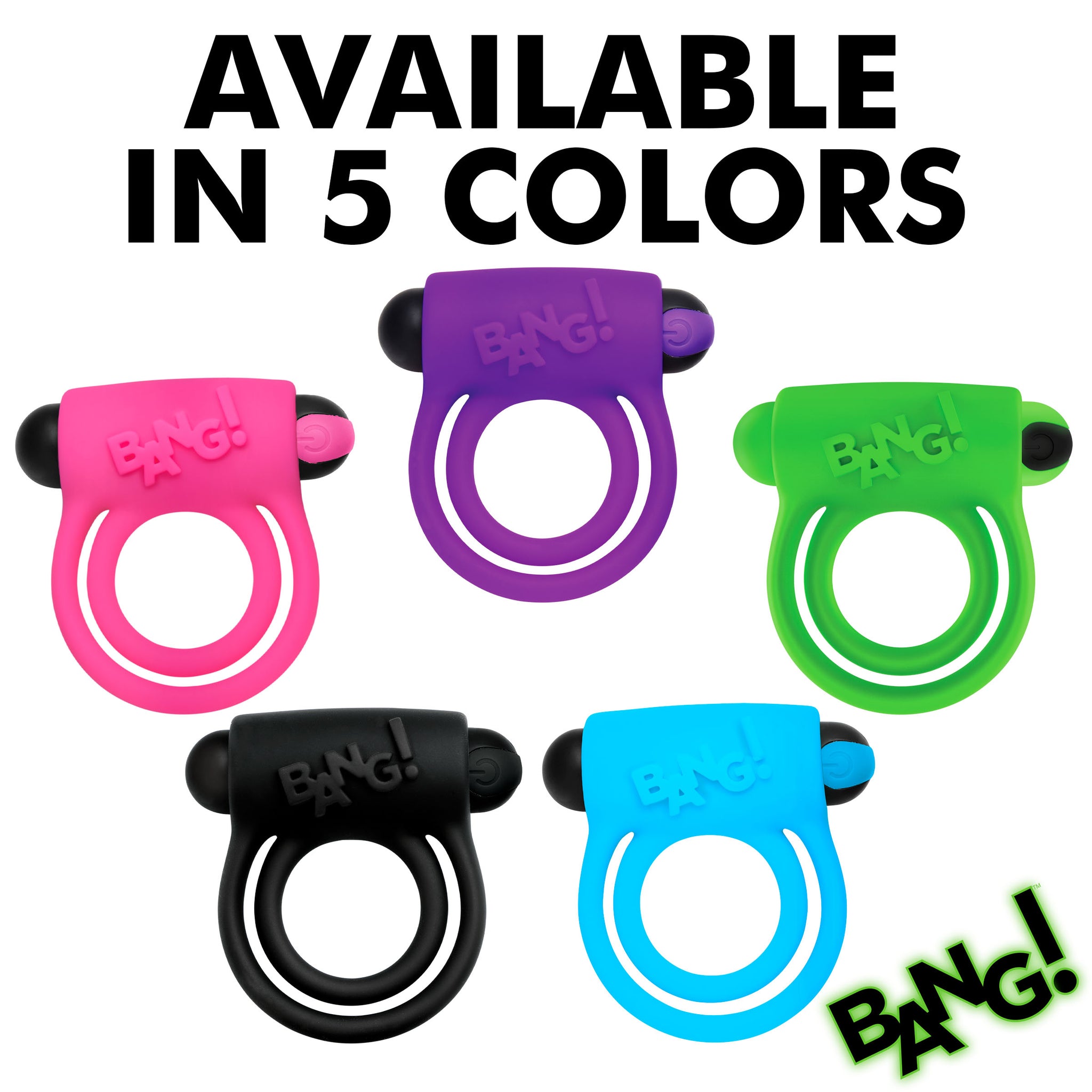 Glow-in-the-dark Silicone Vibrating Cock Ring