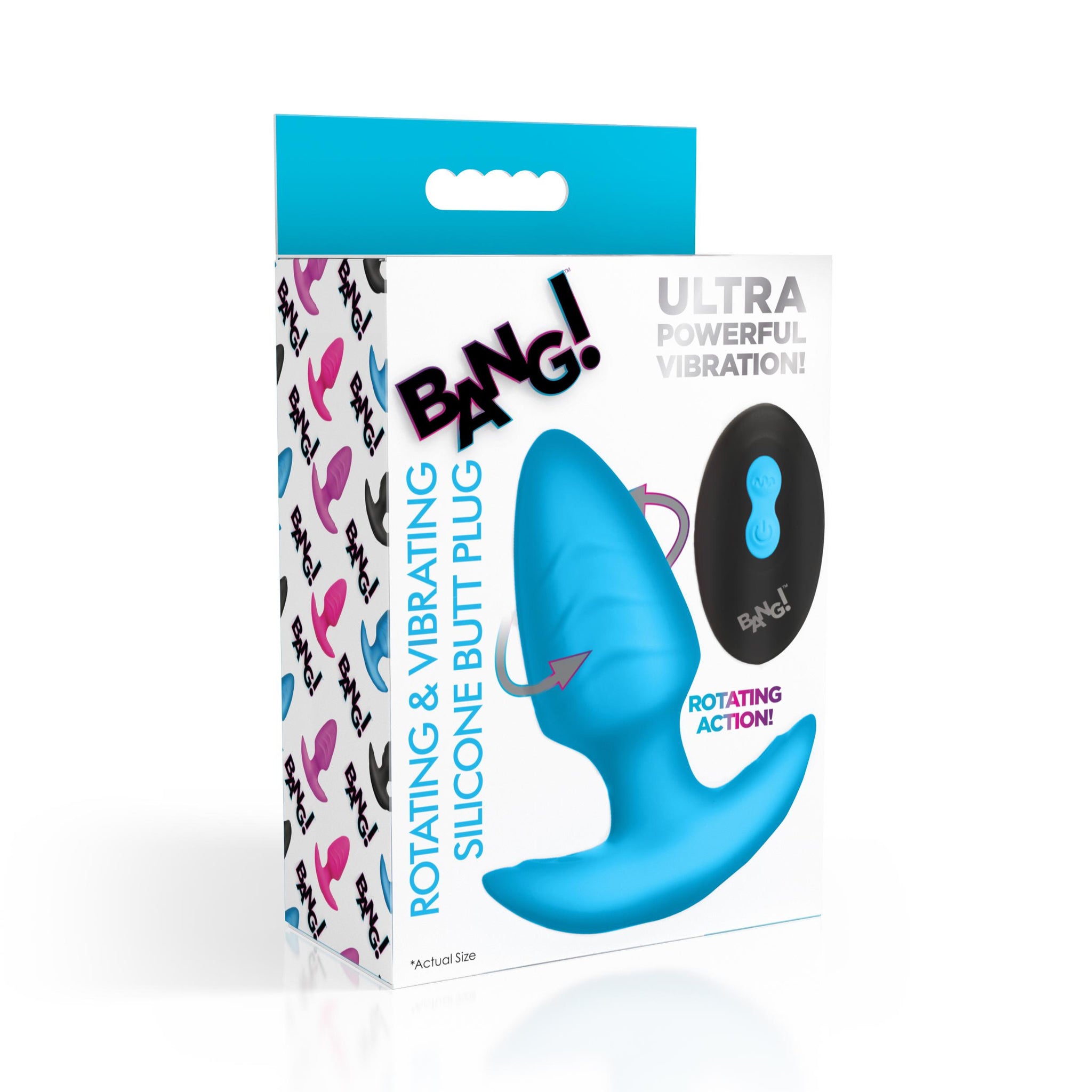 Rotating And Vibrating Silicone Butt Plug