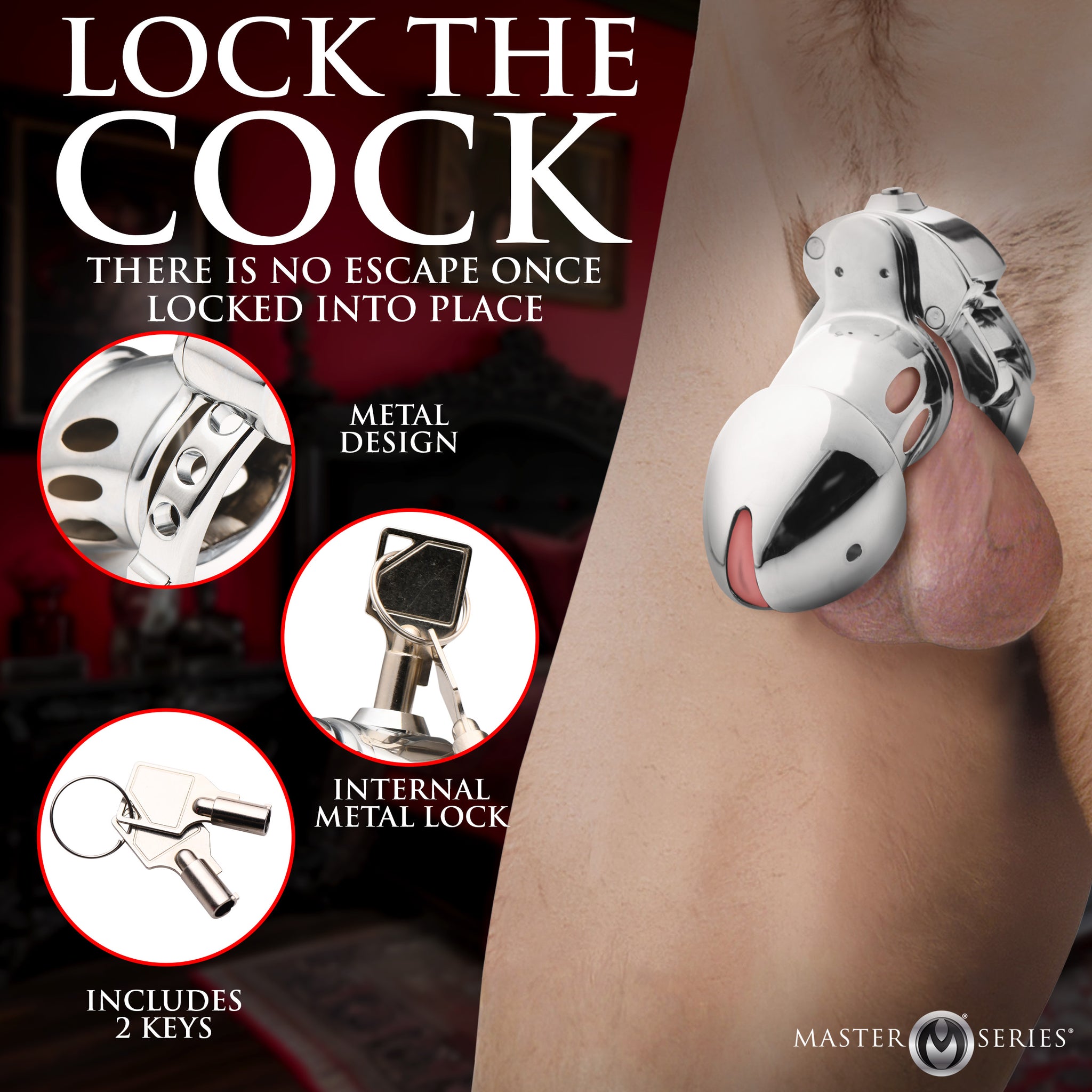 Cock Cuff Snap-on Chastity Cage