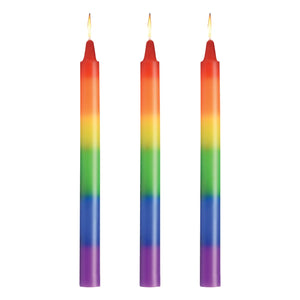 Pride Candles Rainbow Drip Candle Set Of 3