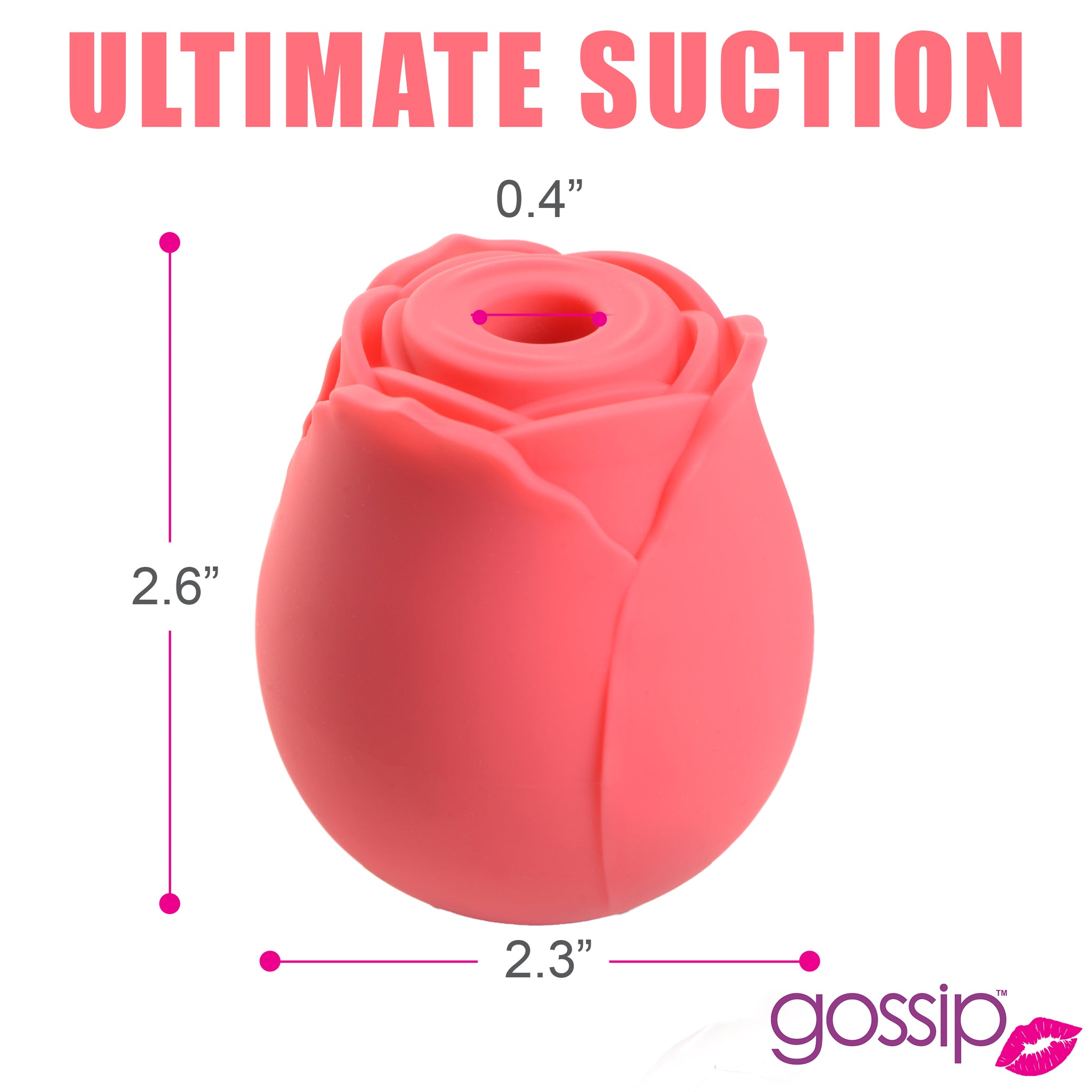 10x Rose Crave Silicone Clitoral Stimulator