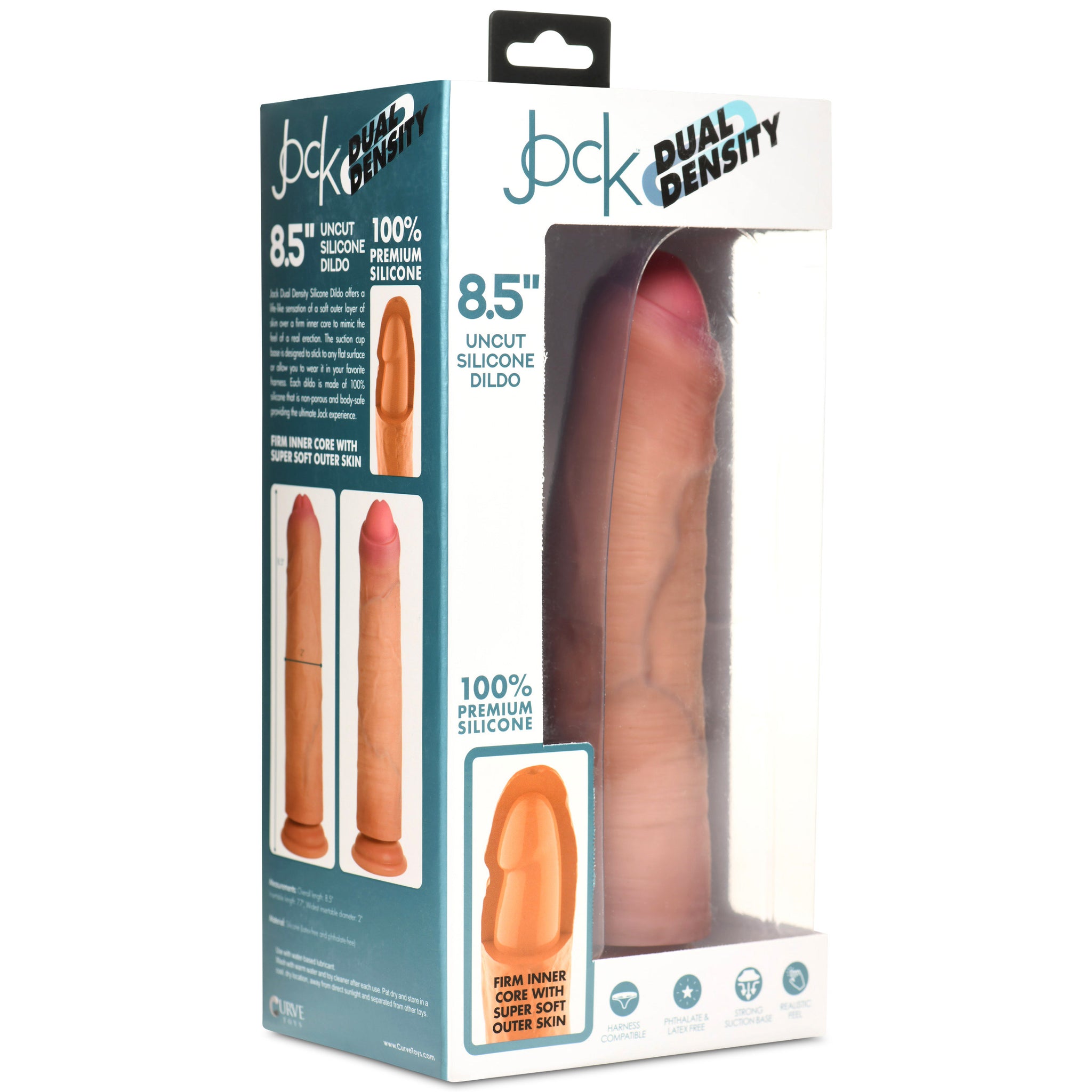 8.5 Inch Dual Density Uncut Dildo