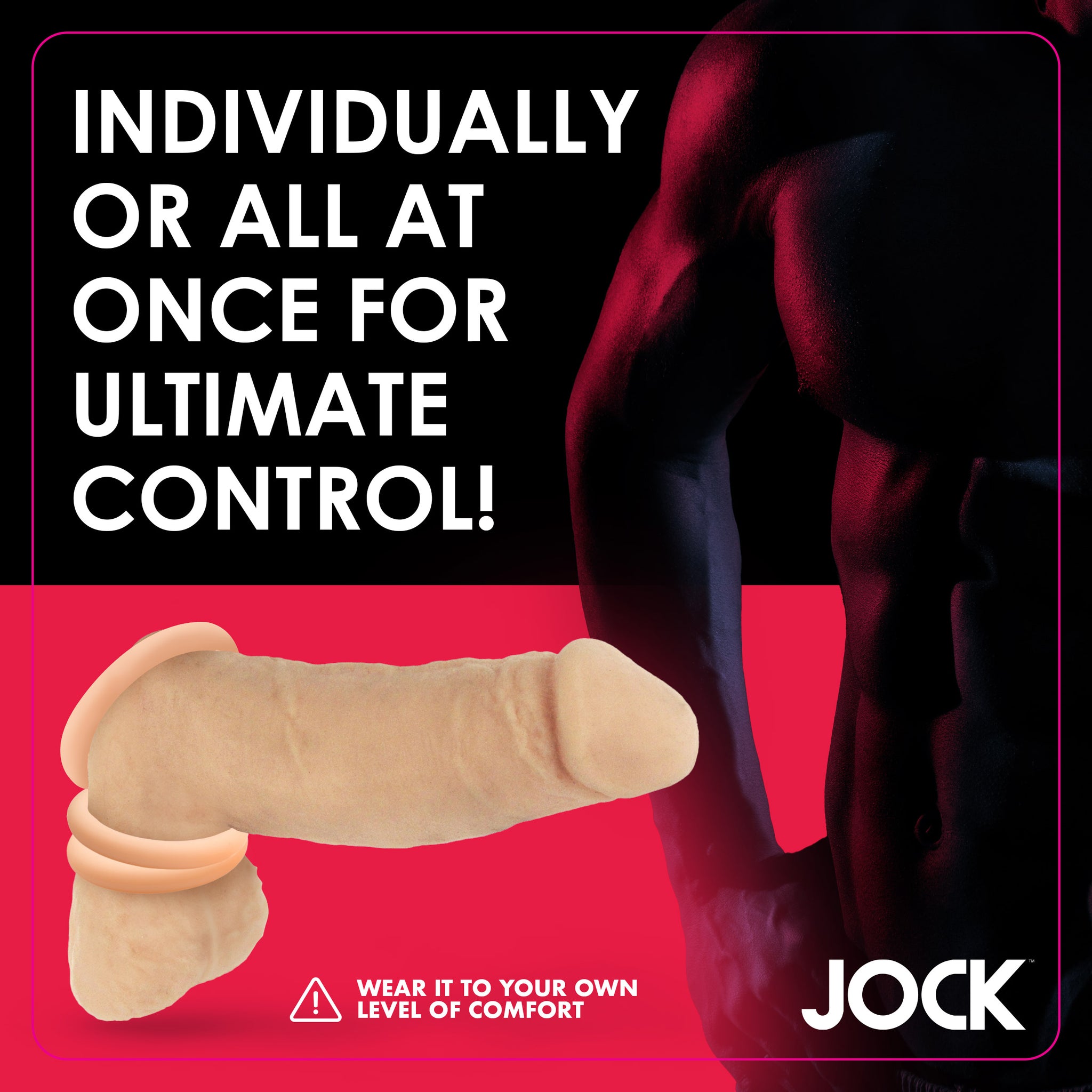 Discreet Silicone Cock Ring Set - Light