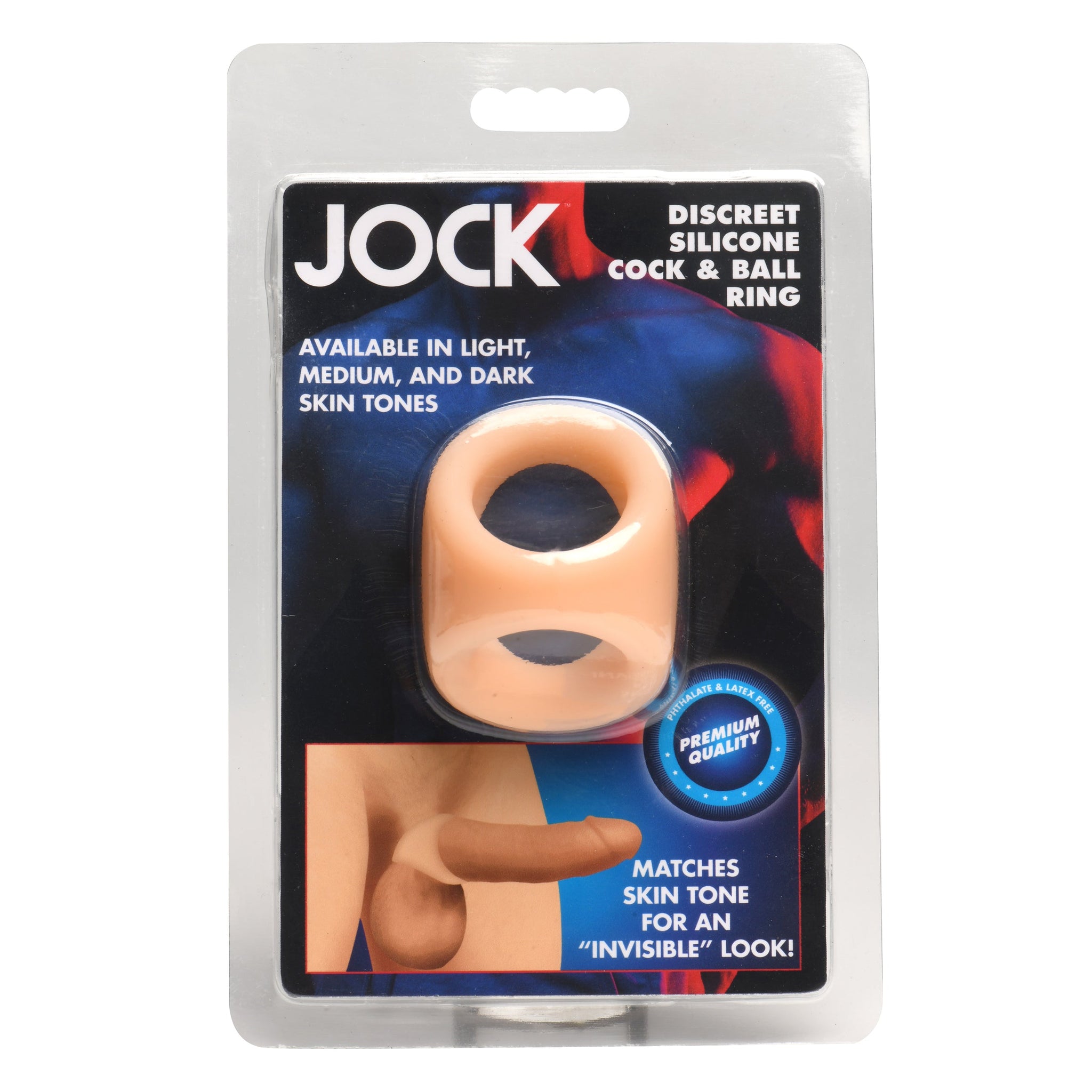 Jock Silicone Cock & Ball Ring - Light