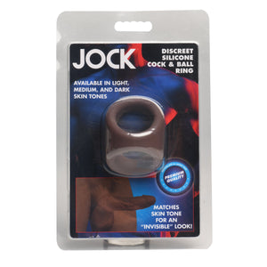 Jock Silicone Cock & Ball Ring - Dark