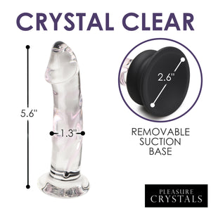 Glass Dildo With Silicone Base - Inch