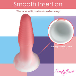 3 Piece Silicone Butt Plug Set - Pink