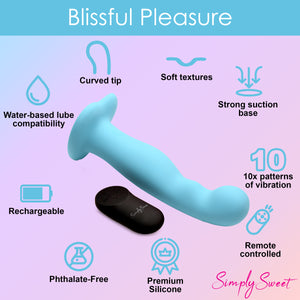 21x Vibrating Thick Silicone Dildo