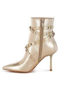 Jaunts Eyelets & Studs Harness Ankle Boots