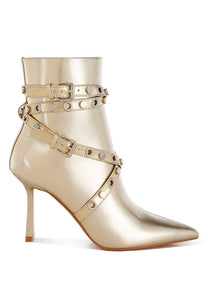 Jaunts Eyelets & Studs Harness Ankle Boots