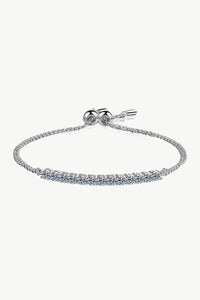 Moissanite Sterling Silver Bracelet