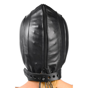 Padded Leather Hood