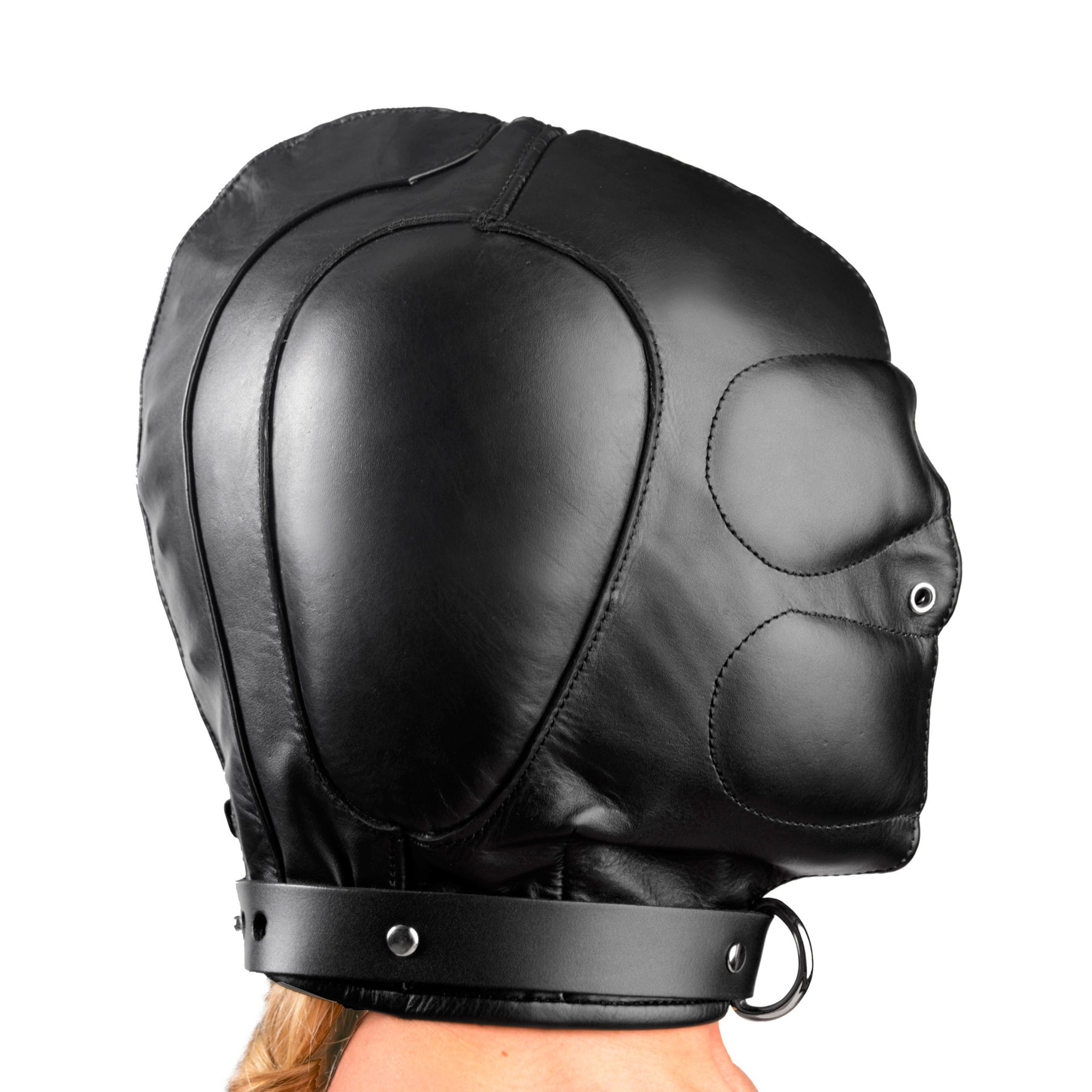 Padded Leather Hood