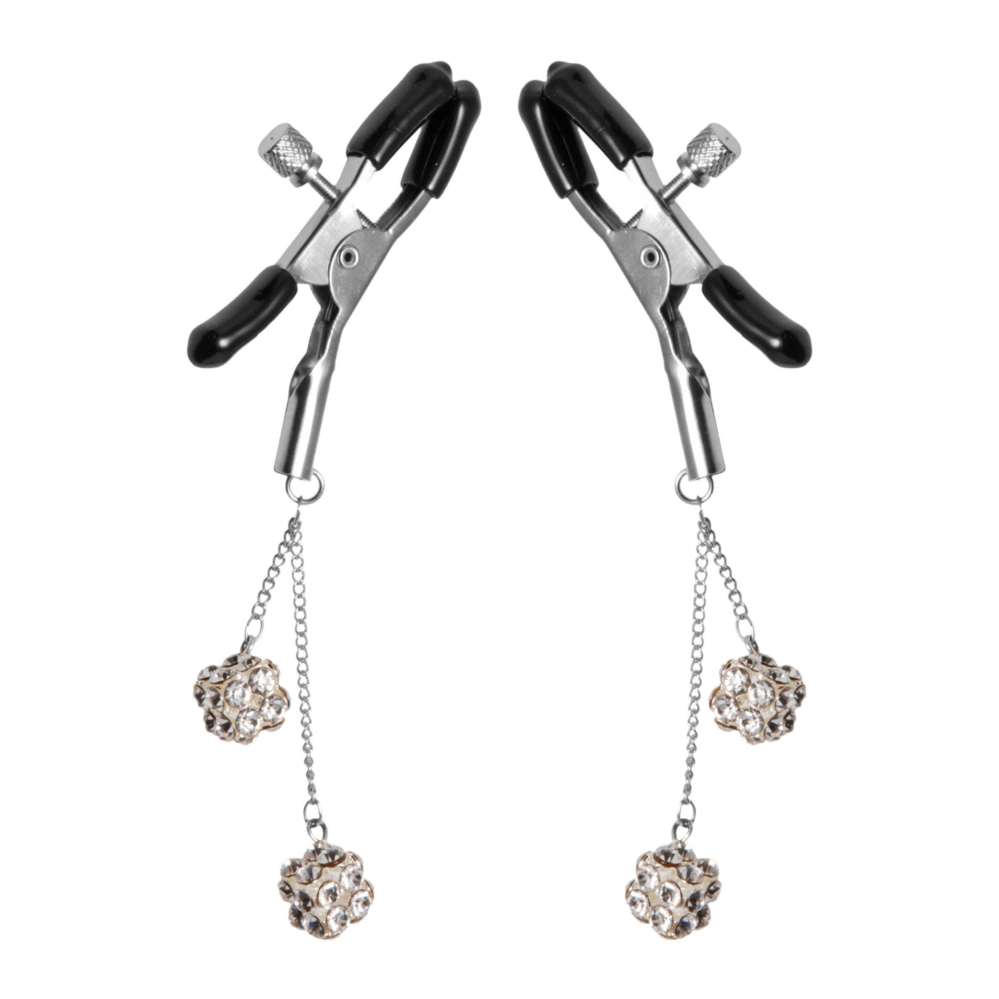 Ornament Adjustable Nipple Clamps With Jewel Accents