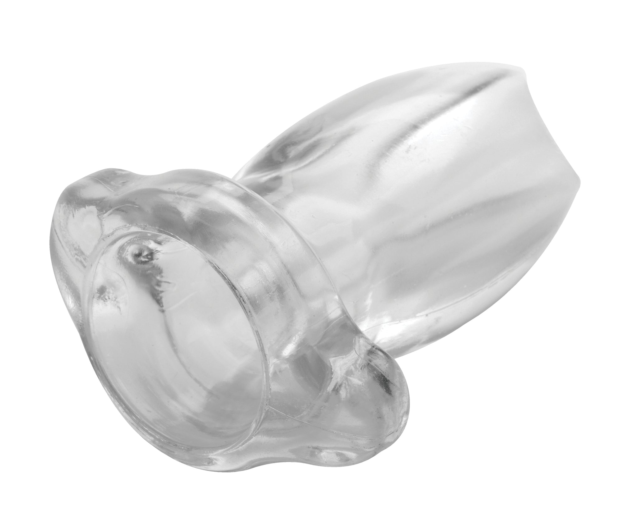 Peephole Clear Hollow Anal Plug