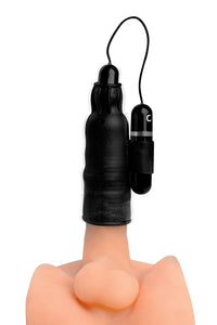 Lightning Stroke Silicone Stroker With Vibrating Bullet