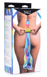 Rainbow Unicorn Tail Anal Plug