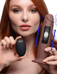 7x Remote Control Vibrating And Thumping Dildo