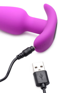 Remote Control 21x Vibrating Silicone Butt Plug