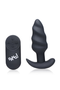 Remote Control 21x Vibrating Silicone Swirl Butt Plug