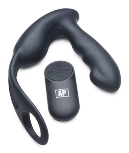 7x P-strap Milking And Vibrating Prostate Stimulator With Cock And Ball Harness