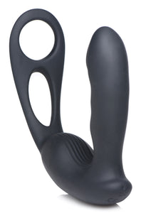 7x P-strap Milking And Vibrating Prostate Stimulator With Cock And Ball Harness