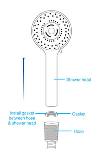 Shower Head With Silicone Enema Nozzle