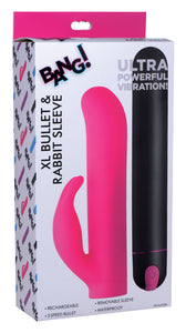 Xl Silicone Bullet And Rabbit Sleeve