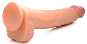 Hung Harry 11.75 Inch Dildo With Balls