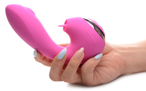 10x Licking G-throb Rechargeable Silicone Vibrator