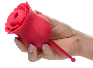 Bloomgasm Rose Buzz 7x Silicone Clit Stimulator And Vibrator