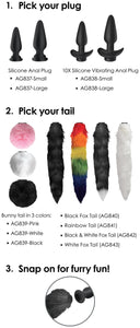 Interchangeable White Fox Tail