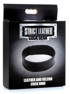 Leather And Velcro Cock Ring