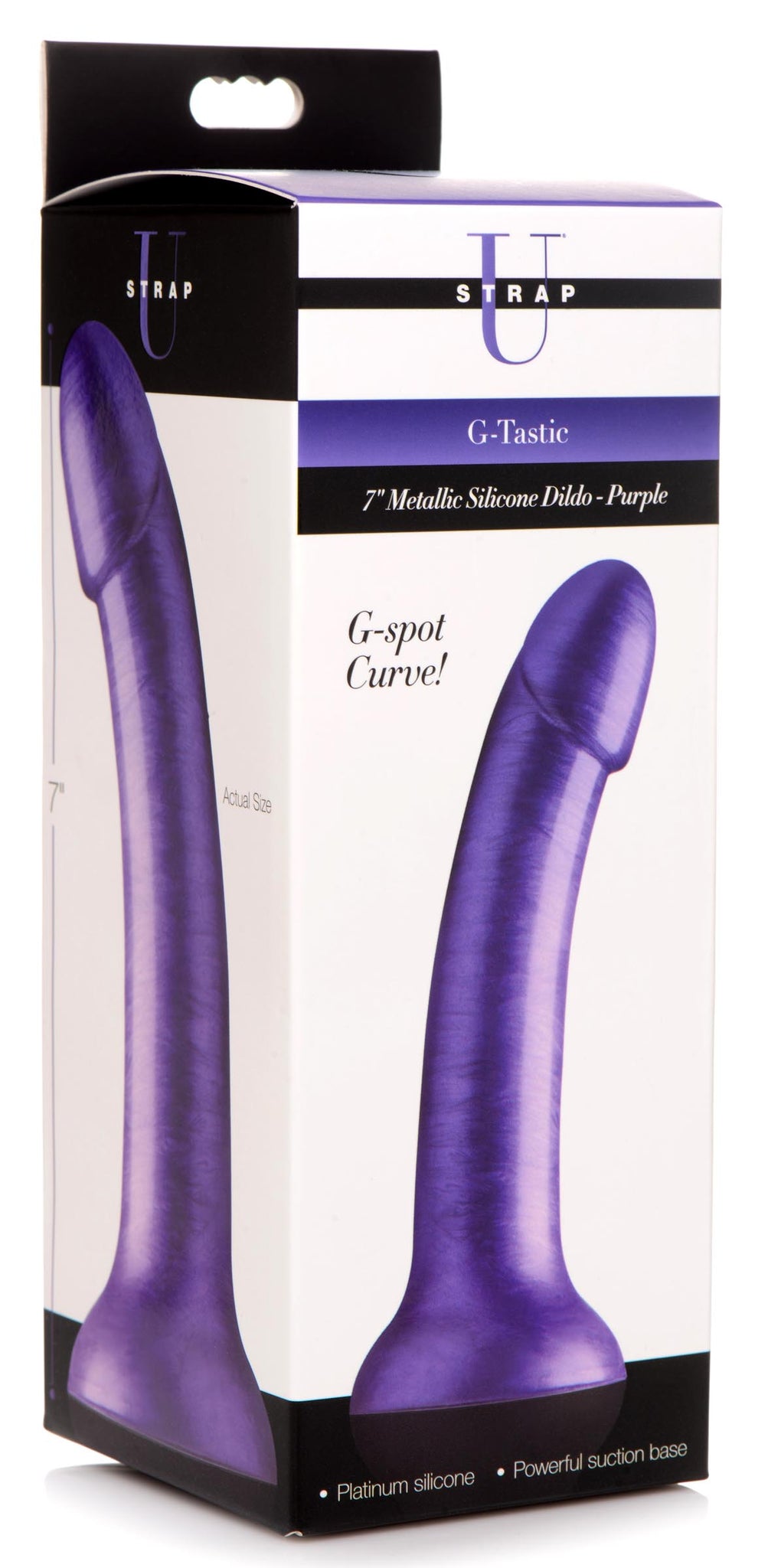 7 Inch Metallic Silicone Dildo