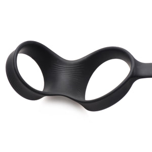 10x Inflatable And Vibrating Prostate Plug With Cock And Ball Ring