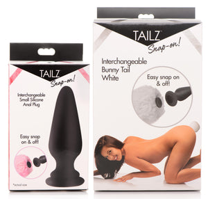 Small Anal Plug With Interchangeable Bunny Tail