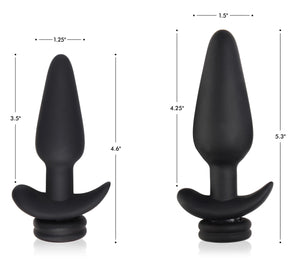 Large Vibrating Anal Plug With Interchangeable Bunny Tail