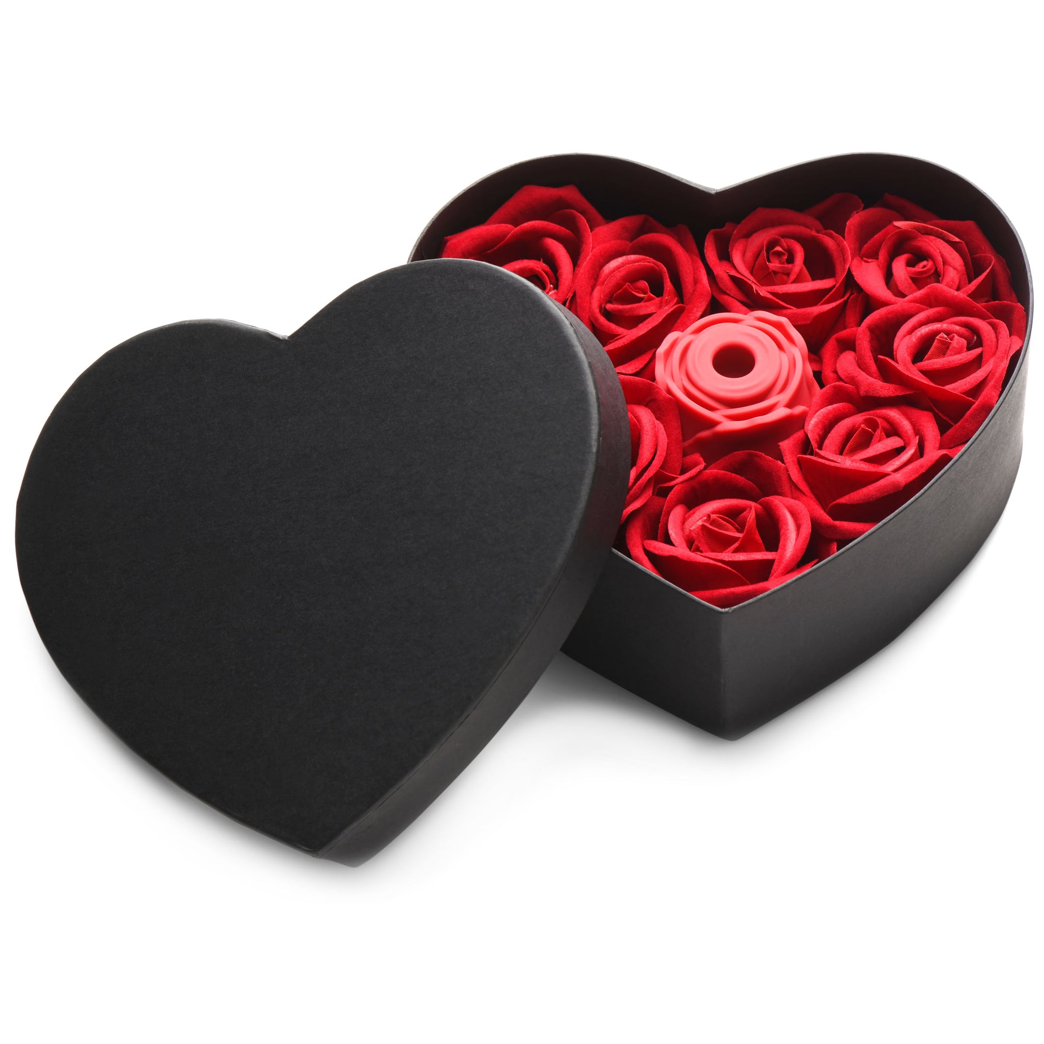 The Rose Lover's Gift Box 10x Clit Suction Rose - Red