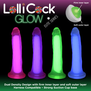 7 Inch Glow-in-the-dark Silicone Dildo