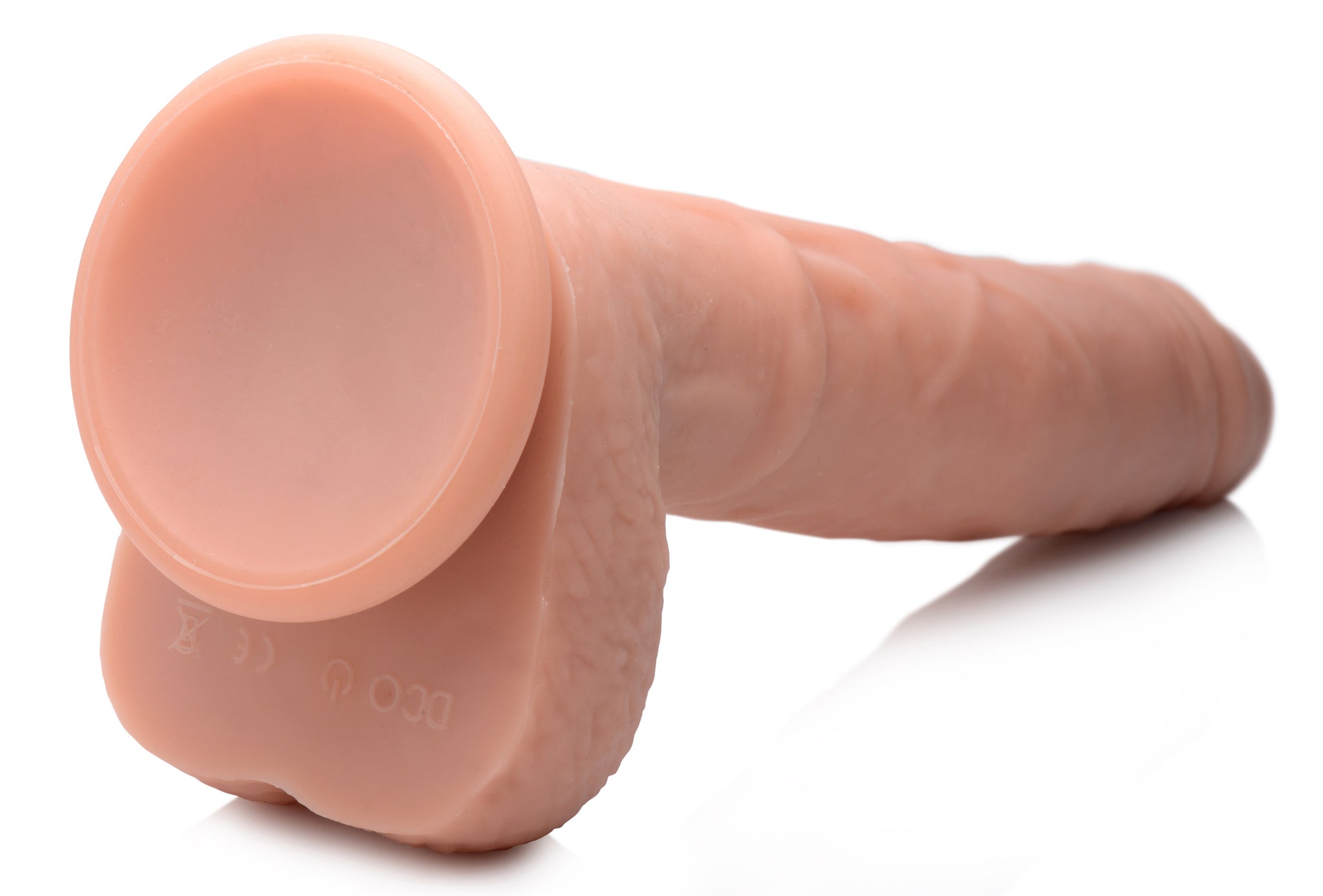 Vibrating & Thrusting Remote Control Silicone Dildo