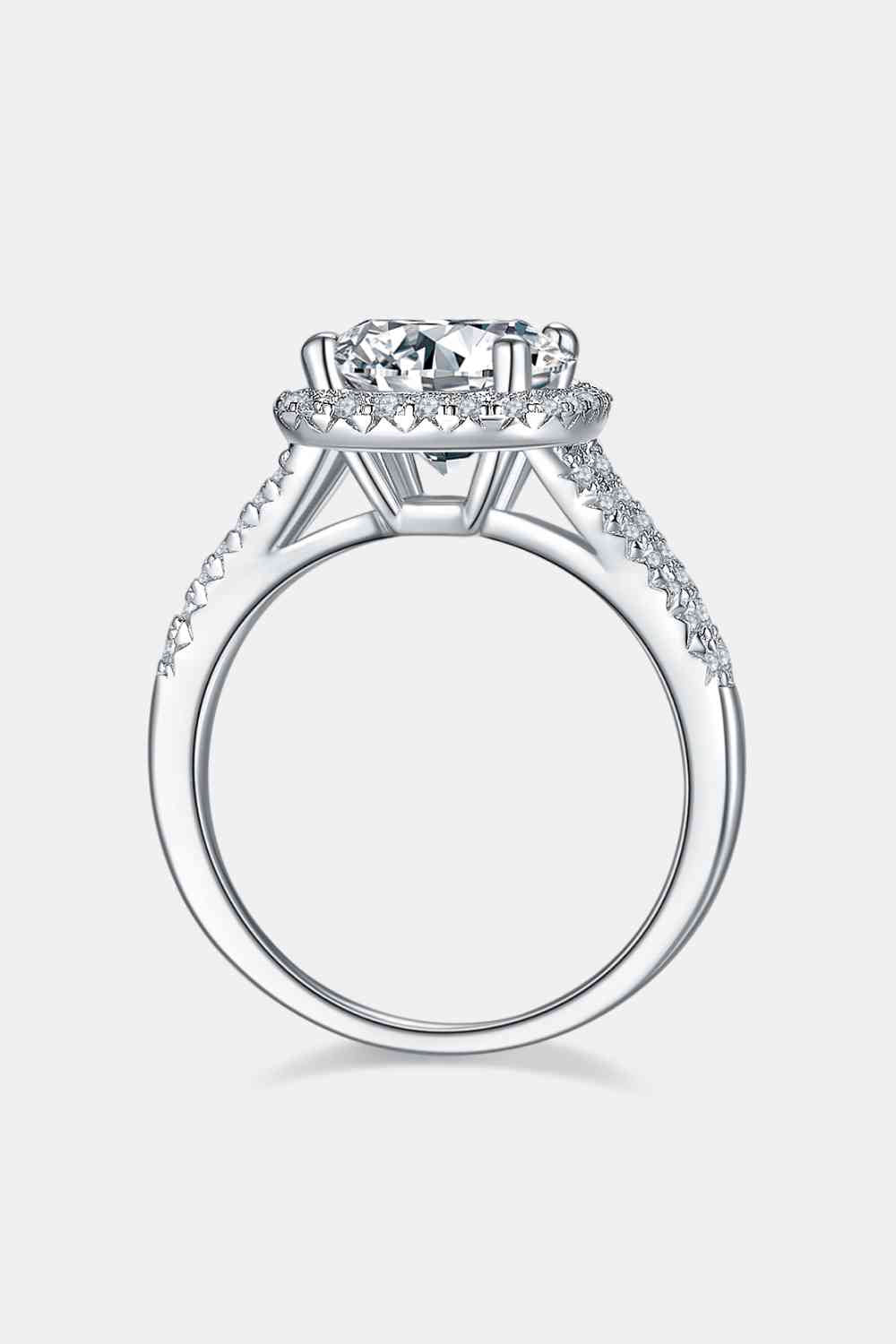 3 Carat Moissanite Halo Ring