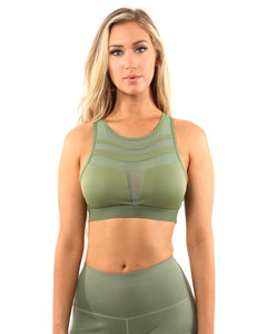 Huntington Set - Leggings & Sports Bra - Olive Green