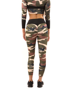 Virginia Camouflage Leggings - Brown/Green